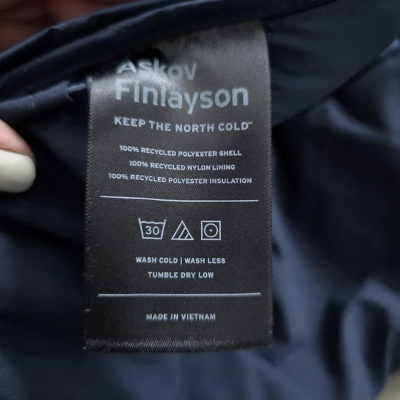 Askov Finlayson Preservation Insulated Puffer Vest Blue Small Outdoor Hiking - Picture 8 of 10